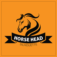 Horse Head Silhouette Vector