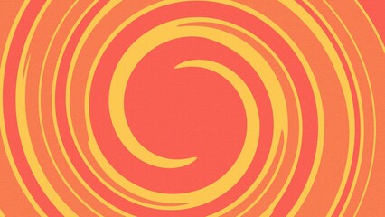 Abstract background of orange and yellow circular swirls