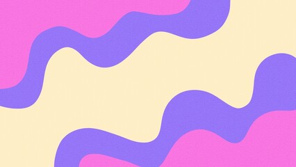 Aesthetic background of pink and purple wave pattern with retro concept