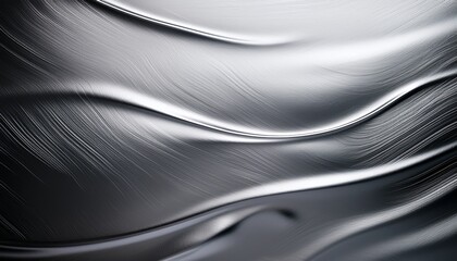 Obraz premium スムーズなグラデーションが光を柔らかく反射し、金属的な質感とともに現れる静かな高級感が際立つミニマルな背景。
