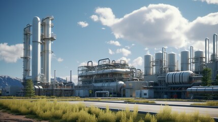 Obraz premium A photo of a bioenergy research facility.