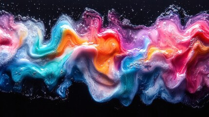 Blue and Yellow Swirling Fluid Motions Creating Stunning Visuals