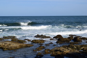 日本海の荒波 庄内海岸