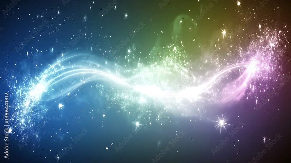 Poster magical light stream abstract background texture image for fantasy and technology designs