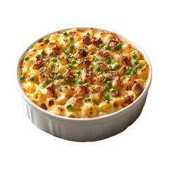 Tuna Noodle Casserole Isolated on Transparent Background