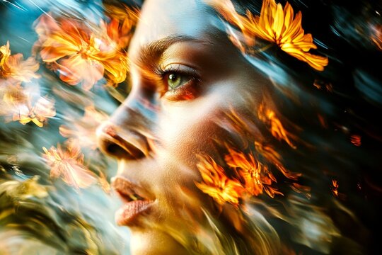 Mysterious disorder. Hallucination - due to pcp: abstract image of individual status. Hallucination and sleep. Distorted consciousness. Metaphorical pcp feelings of a mental illusion.