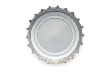 Beer bottle cap isolated on white background