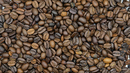 Texture of coffee beans