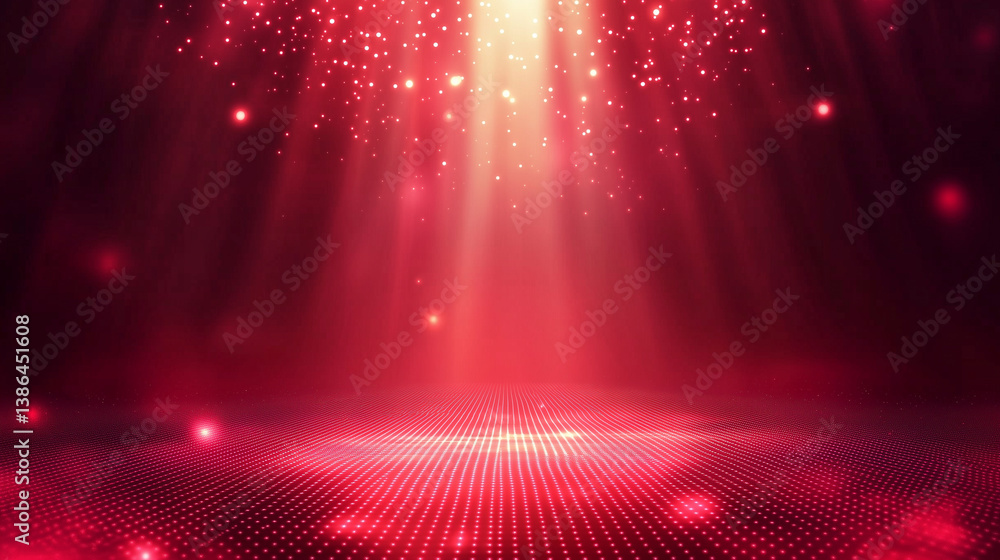 Poster abstract red background with copy space