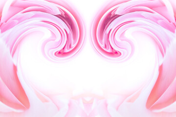 ピンクの抽象的な曲線の背景