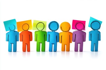 Colorful sticky notes arranged in a vibrant gradient showcase creative ideas and organized thoughts in a workspace