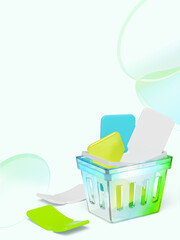 shopping event web banner template image