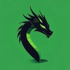 Obraz premium Sleek Dragon Head in Profile