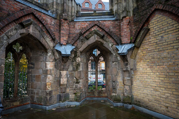 courtyard of St. Nikolai war memorial