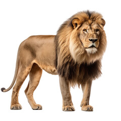 Obraz premium Proud Lion PNG on transparent background