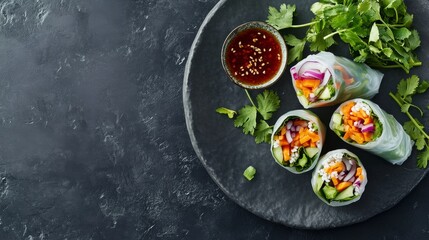 A crispy veggie burger with lettuce, tomato, and avocado. Featuring health and flavor