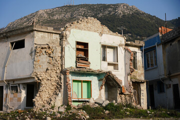Damaged building in Antakya, Hatay after 6 February 2023 Earthquakes