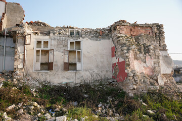 Damaged building in Antakya, Hatay after 6 February 2023 Earthquakes