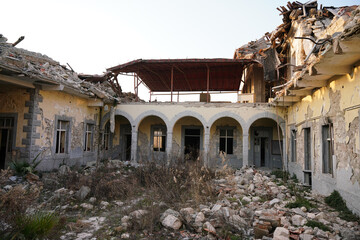 Damaged building in Antakya, Hatay after 6 February 2023 Earthquakes