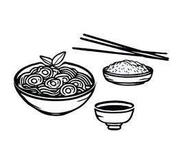 cup of noodles and chop sticks 