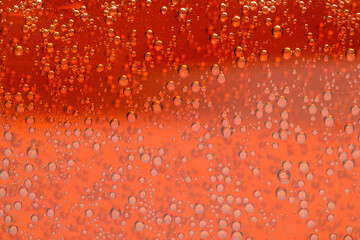 Refreshing soda water as background, closeup view
