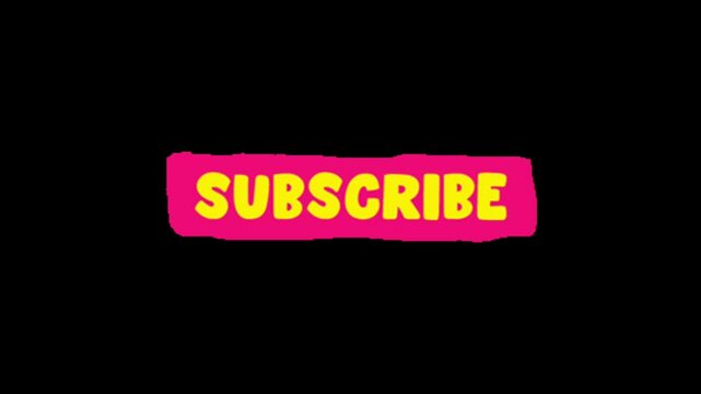 Subscribe sticker on black background