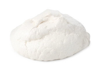 Delicious homemade meringue cookie isolated on white