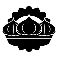 delicate puff pastries filled with cream logo