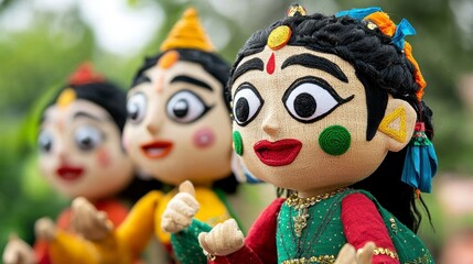 Colorful Puppet Festival Scene