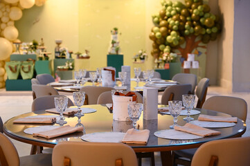  modern interior design, interior of a party hall, party room, children's party, themed party,...