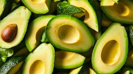 A fresh avocado salad with mixed greens and lemon vinaigrette. Featuring health and simplicity