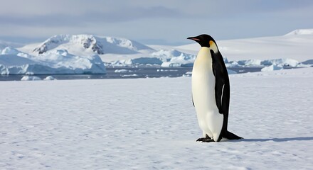 Fototapeta premium emperor penguin in antarctica