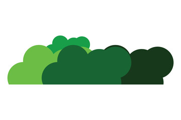 Fototapeta premium bush icon, abstract bush icon on white background.