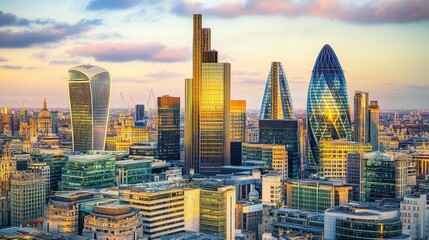 London Skyline at Sunset (1)