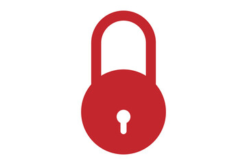 lock icon. padlock isolated on white background.