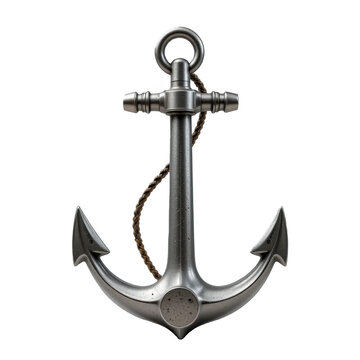 Ancla aislada sobre fondo transparente. PNG.