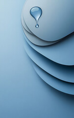 Fresh water drop theme business background
