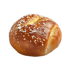 Soft Pretzel Roll Isolated on Transparent Background