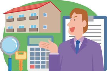 不動産業者の男性