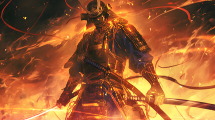 Classic Samurai Warriors japanese soldier sword