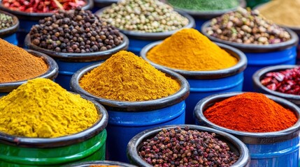 Vibrant Spice Market Display