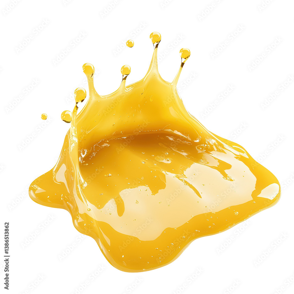 Aufkleber liquid splash captured in mid-air creating dynamic movement and energy in a stunning visual display 