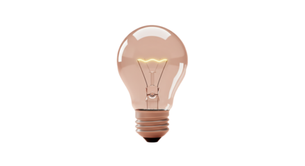A glowing lightbulb with a visible filament against a stark black background creating a sense of innovation