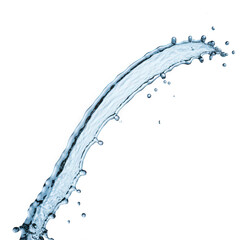 A graceful arc of splashing water.