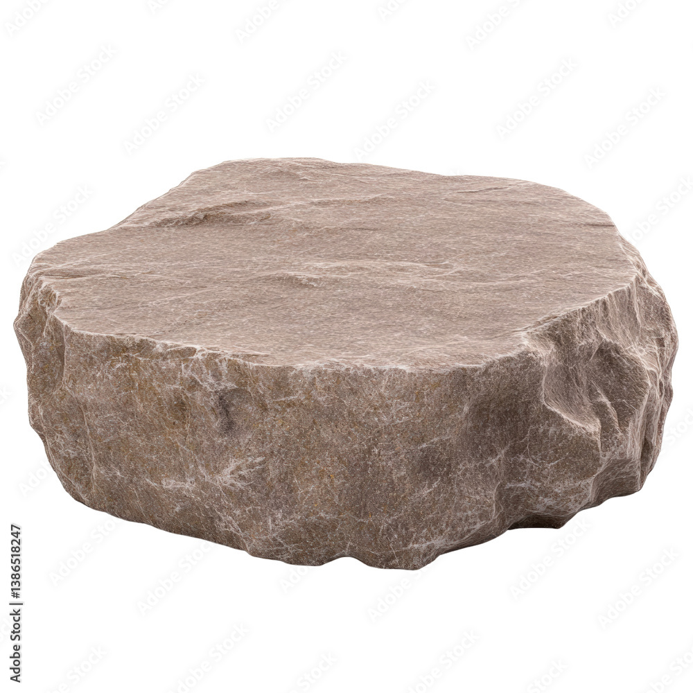 Poster a single rock with unique texture and color resting on a black background, showcasing nature's raw b