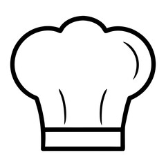 Minimalist Chef Hat Icon Silhouette Vector Elegant Culinary Illustrations for Creative Projects