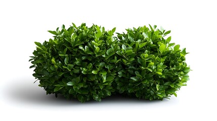 Obraz premium Lush Green Hedges Isolated.