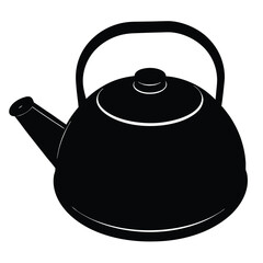 Modern Kettle Vector Illustration – Electric, Vintage, and Whistling Kettles