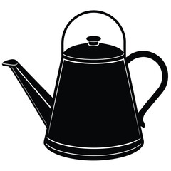 Obraz premium Modern Kettle Vector Illustration – Electric, Vintage, and Whistling Kettles