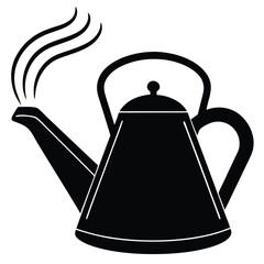 Obraz premium Modern Kettle Vector Illustration – Electric, Vintage, and Whistling Kettles